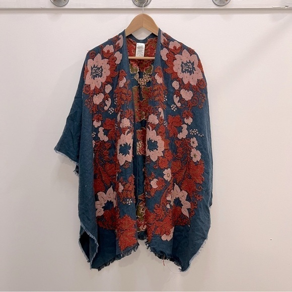 Gorgeous elaborately embroidered wrap caftan shawl - Picture 1 of 6